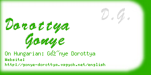 dorottya gonye business card